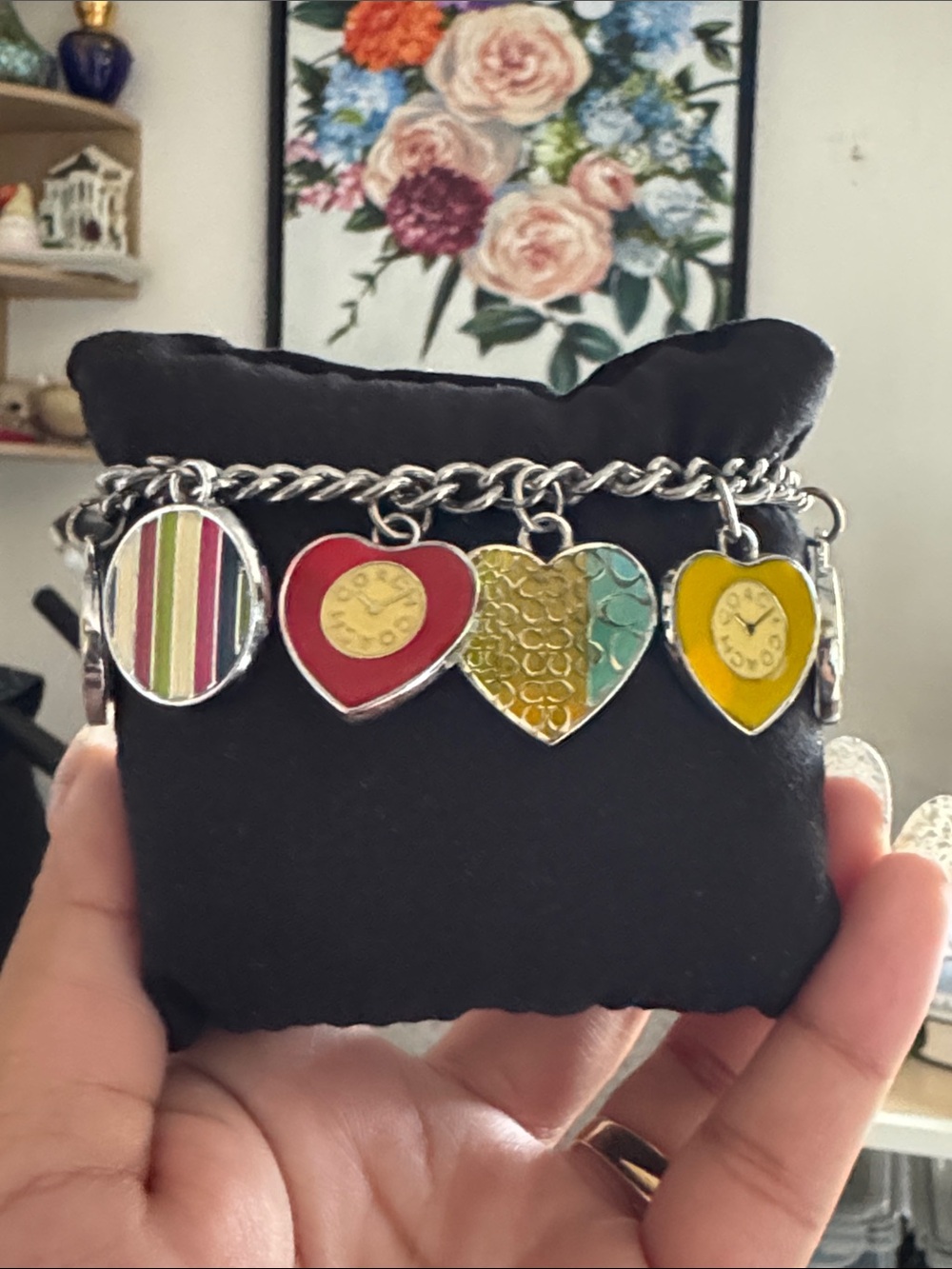 Coach Enamel Hearts bracelet
